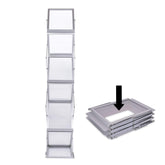 Zigzag Brochure Stand A4 Foldable Silver/White